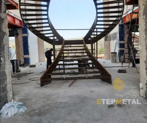 ساخت پله دوبلکس آهنی در تهران | استپ متال