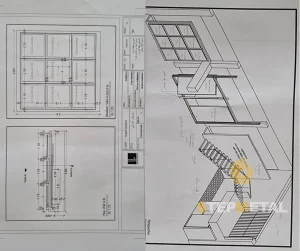 مراحل ساخت پله دوبلکس | استپ متال