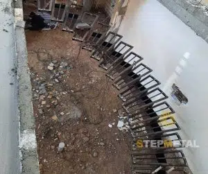 مراحل ساخت و نصب پله دوبلکس اکسپوز| استپ متال